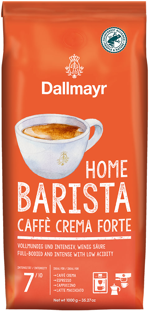 Pupiņu kafija "DALLMAYR" Home Barista Caffè Crema Forte
