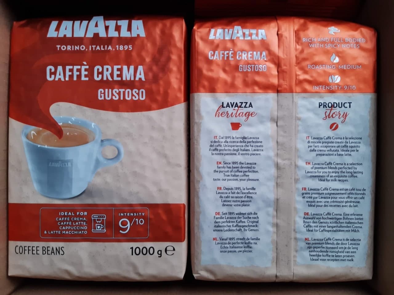 Pupiņu kafija "LAVAZZA" Caffe Crema Gustoso