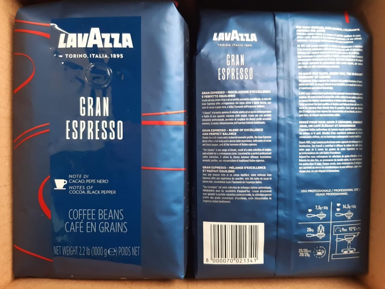 Pupiņu kafija "LAVAZZA" Classic Collection Gran Espresso