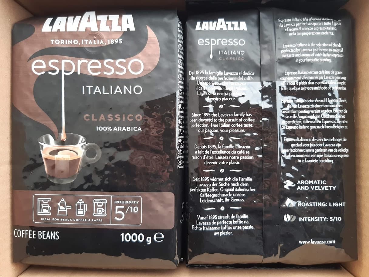 Pupiņu kafija "LAVAZZA" Espresso Italiano Classico