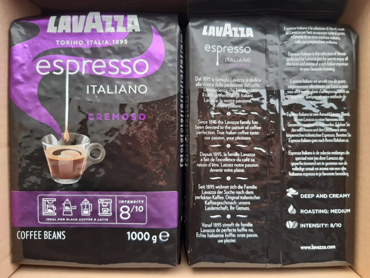 Pupiņu kafija "LAVAZZA" Espresso Italiano Cremoso