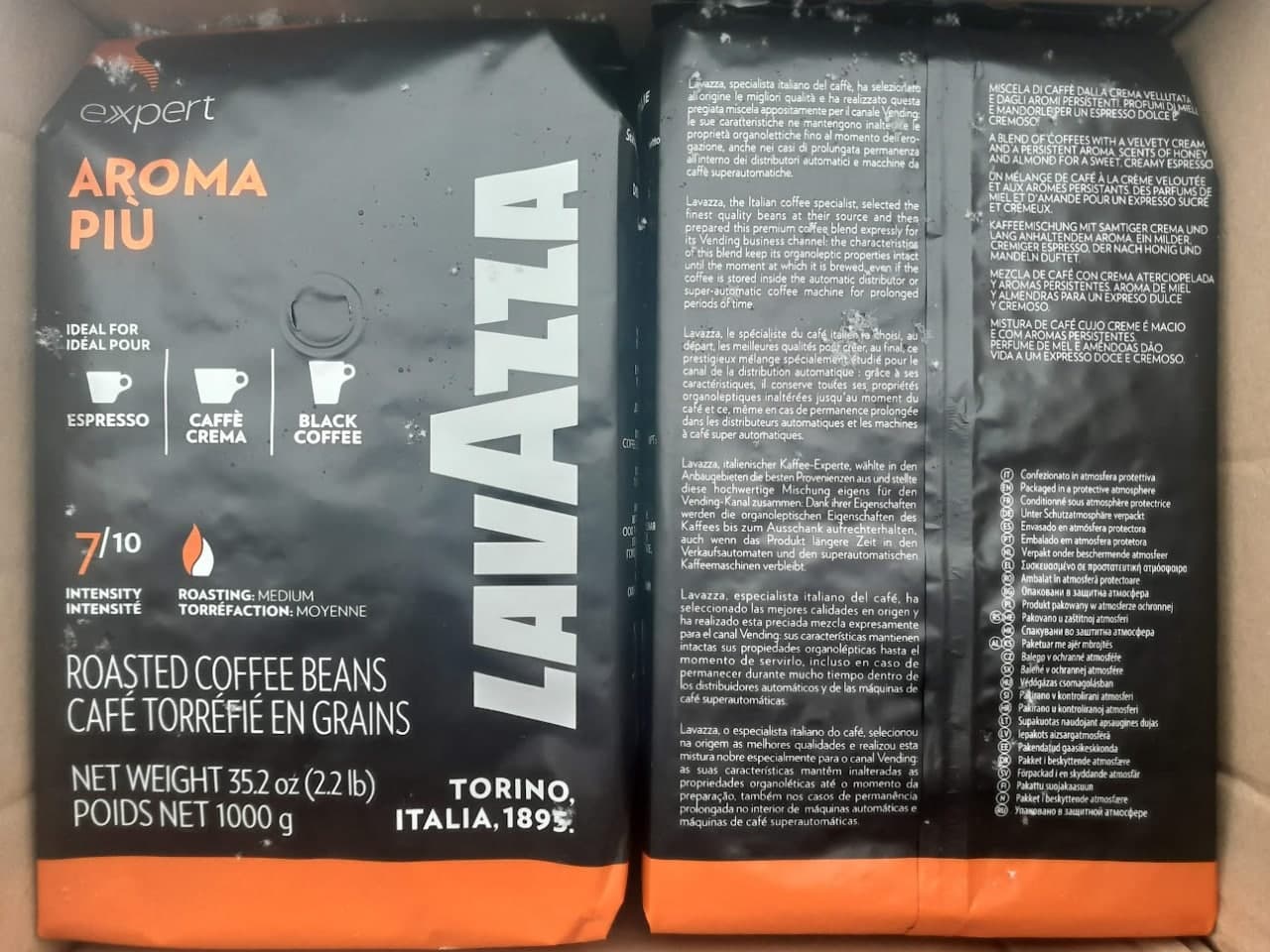Kavos pupelės "LAVAZZA" Expert Aroma Piu