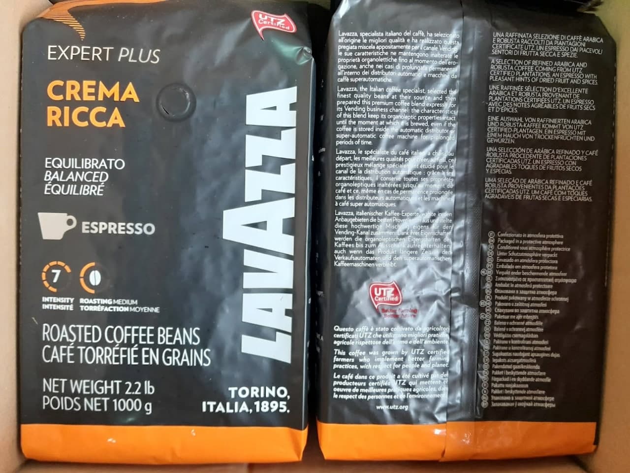Зерновой кофе "LAVAZZA" Expert Crema Ricca