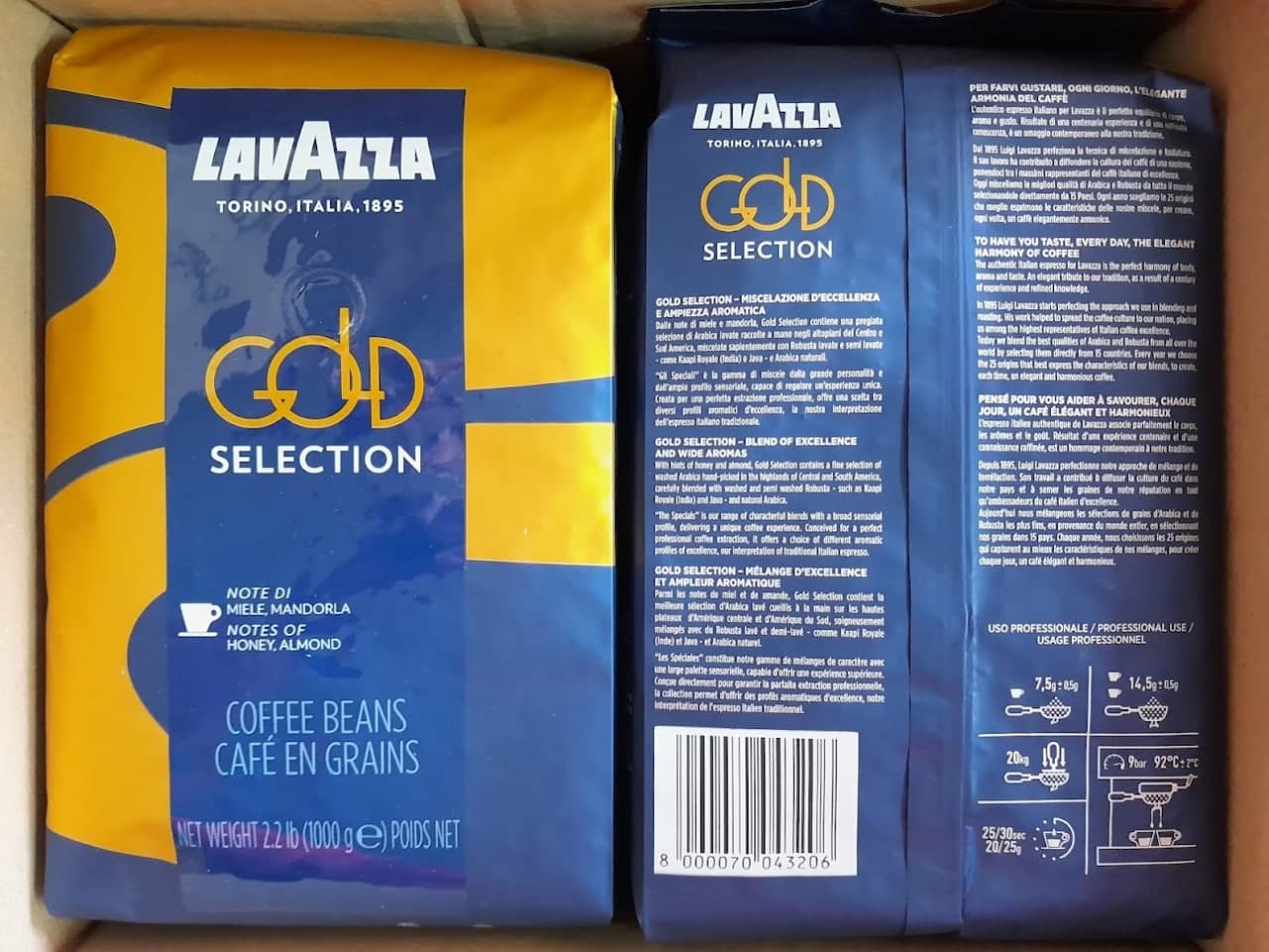 Pupiņu kafija "LAVAZZA" Specials Collection Gold Selection