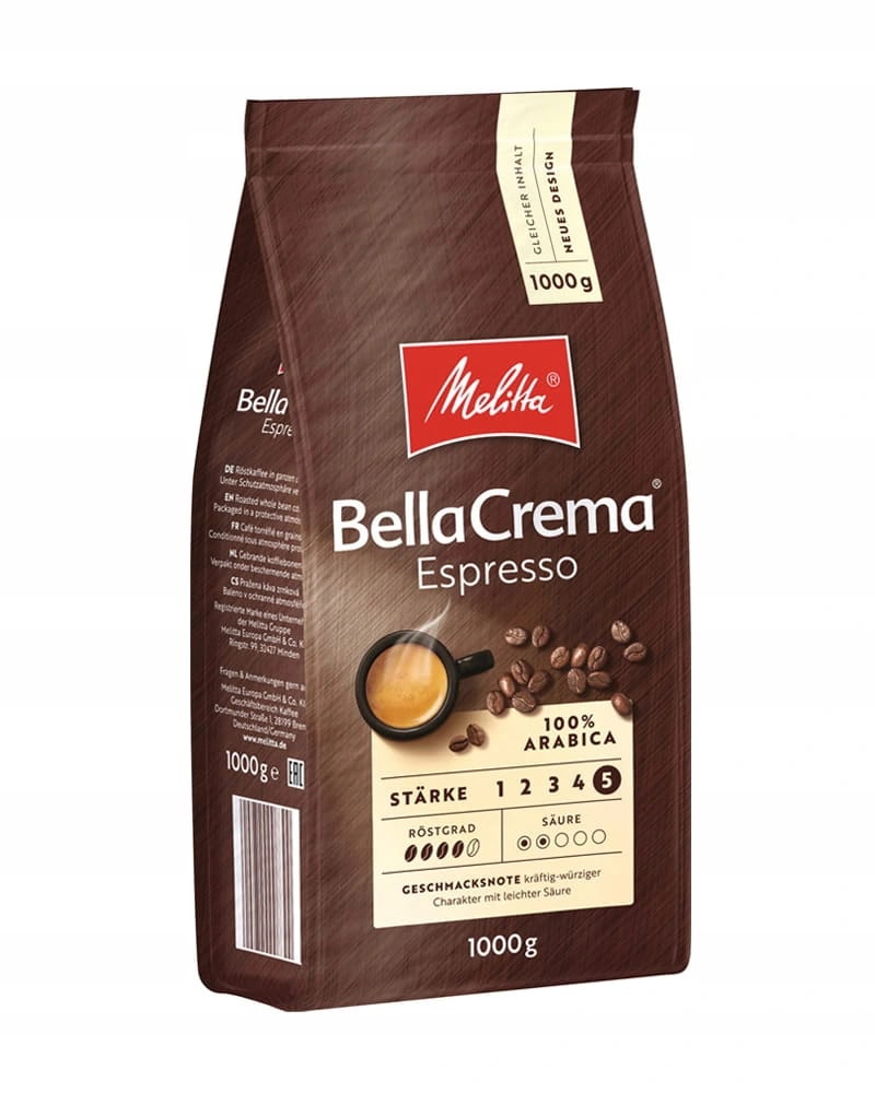 Pupiņu kafija "MELITTA" BellaCrema Espresso