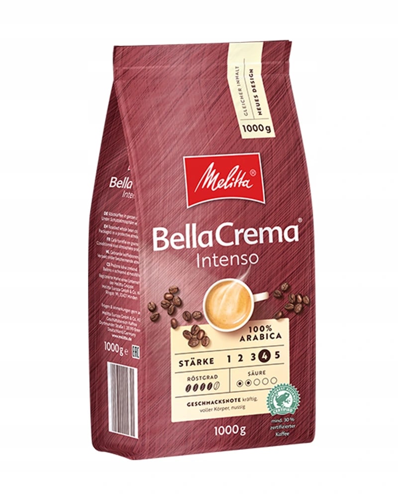 Kavos pupelės "MELITTA" BellaCrema Intenso
