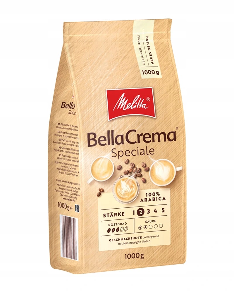 Pupiņu kafija "MELITTA" BellaCrema Speciale