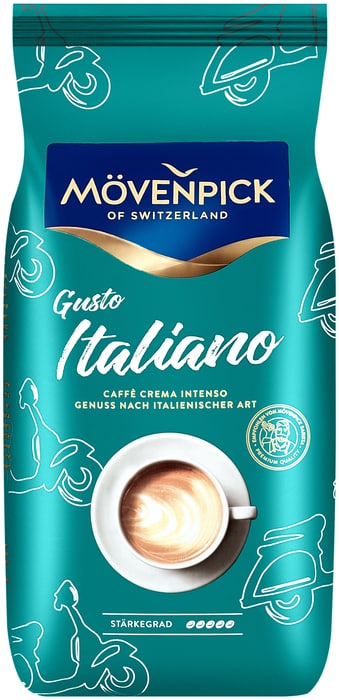 Pupiņu kafija "MOVENPICK"gusto italiano